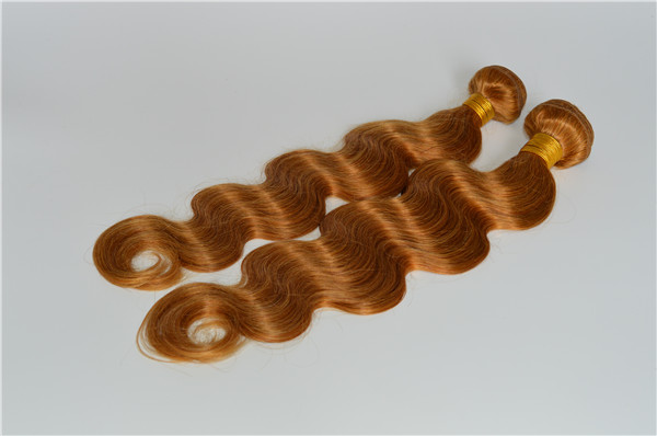 body wave human blond hair extension XS019